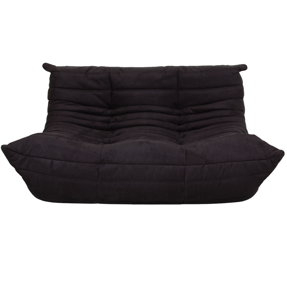 Preowned TOGO sofa 2.seater in black fabric For Sale CPHClassic